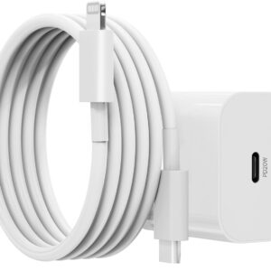 iPhone Charger Adapter 20W Original Lightning Cable Combo (MFi-Certified) Compatible with iPhone 14/14Plus/14Pro/14 Pro max13/13 Pro/13 Pro max/12/12 Pro/11/X/X